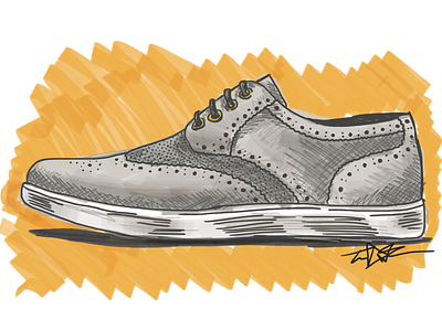 Fresh Kicks forge illustration ipad drawing just for kicks shoes sketch style stylus