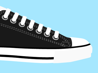 Chuck. illustration just for kicks shoes