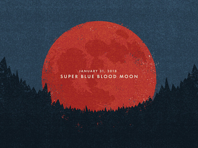 Astronomy Super Blue Blood Moon album art blood moon illustration moon super blue blood moon