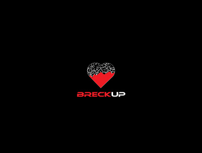 Break up artist logo breckup creative logo creative mind design illustration logo minimul logo vector