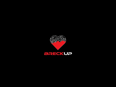Break up artist logo breckup creative logo creative mind design illustration logo minimul logo vector