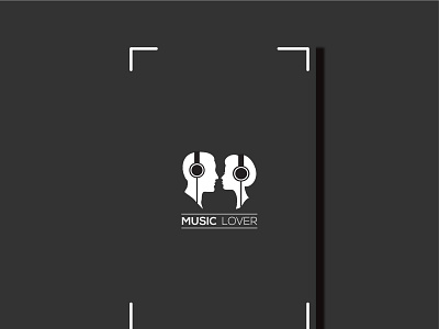 Black and white logo band branding creative logo design illustration logo minimalist minimul logo music music lover ui ux