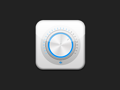 volume control adjustment blue volume white