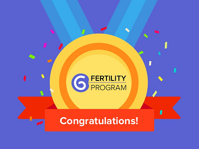 Congrats! You are qualified for Glow Fertility Program! congratulations fertility glow ivf medal program savings