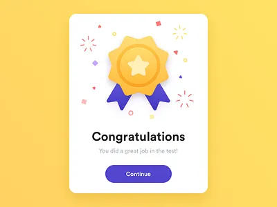 Congratulation Page_Visual 2 badge colorful congrats congratulation fireworks happy medal ui