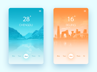 Weather by Matt Ma on Dribbble