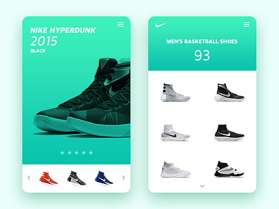 Nike store app app nike shoes store ue ui