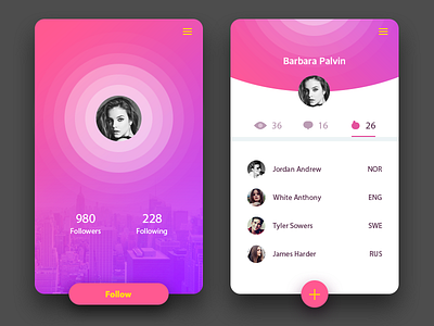Social App ;) app color design social ue ui ux