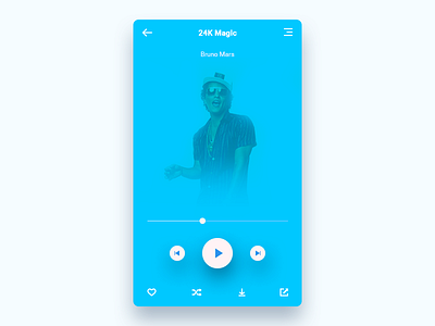 UI practice Music player another color button color design icon music player style ui ux