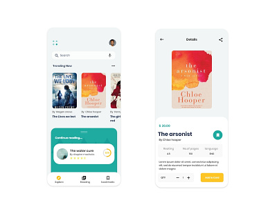 e book app concept design dribble illustration logo minimal mockup typography ui ux