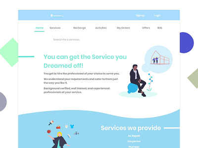 landing page