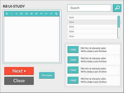 Basic Editor UI editor interface text ui uiux ux