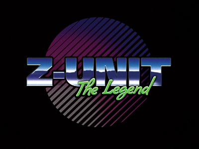 Zunit 80s band holla logo