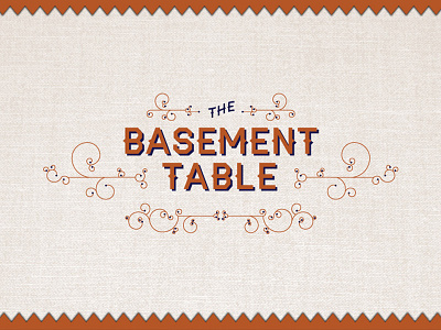 Basement Table Logo farm to table food logo organic