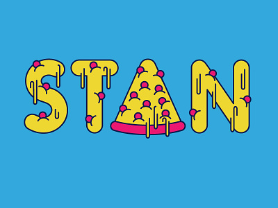 Pizza Stan foodie logo pizza pizza crawl