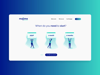 Majime Project Page design illustration illustrator ui vector web webdesign website