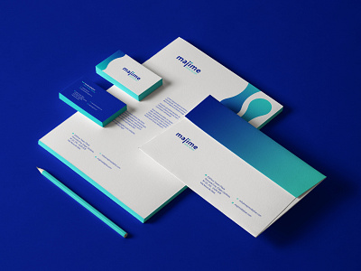 Majime Branding branding design graphic graphicdesign illustrator print stationary