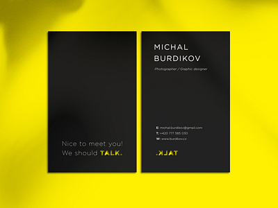 Bussines cards - We should TALK. branding business card bussiness design marketing agency minimal typography vector