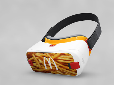 Samsung Galaxy Gear & McDonald's branding design googles minimalism virtualreality vr