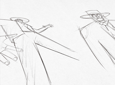 Sketches. Offbeat Estudio West Ident 2d animation art direction character character design illustration offbeatestudio