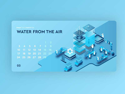 Water from the air design flat illustration illustrator ui vector web website