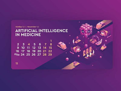 Artificial intelligence design flat illustration illustrator ui vector web website