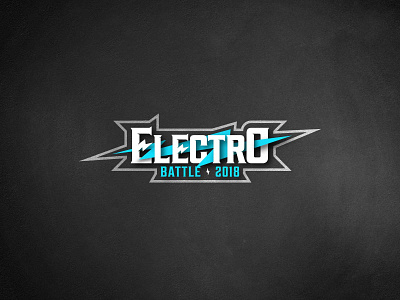 Electro art flat illustration illustrator logo vector