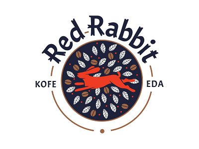 Red Rabbit art flat illustration illustrator logo vector