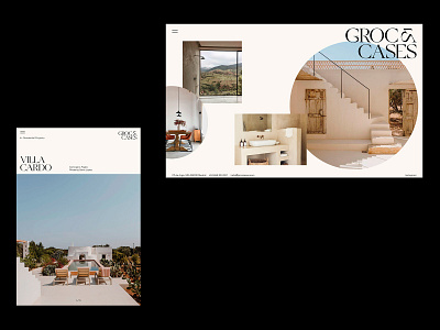 Groc&Cases Studio Website architecture desktop graphic design tablet ui design web design website