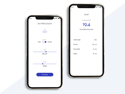 bmi app dailyui design flat minimal typography ui ux web website