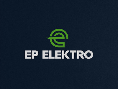 EP Elektro - local electrician logo branding branding identity design icon illustration logo symbol typography ui vector