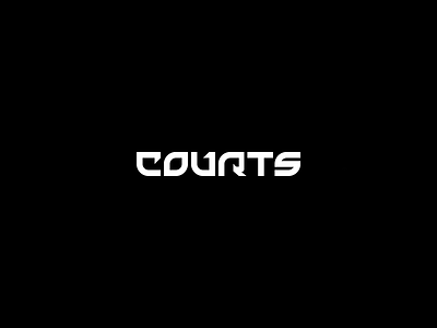 Courts Logo branding design edm logo logo typography vector