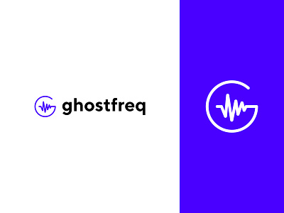 Ghostfreq branding design icon logo symbol typography vector