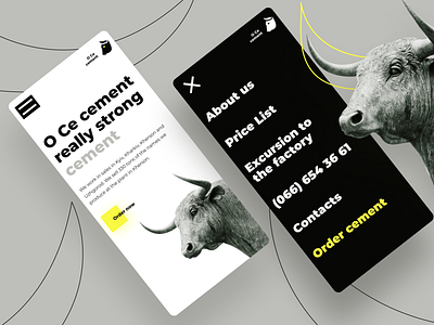 Strong Cement cement mobile ui ux ux ui design