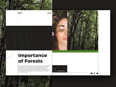 Forest forest nature ui ux web design