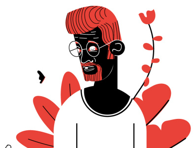black boy animation art character design design flat illustration illustrator vector