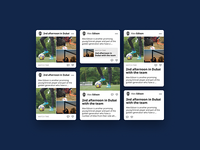 Cards Articles Library app design post ui