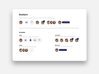Avatars avatars design design system ui