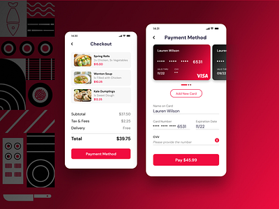 Daily UI 002 app checkout credit card payment design ui