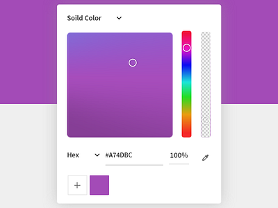 Color Picker app ui web