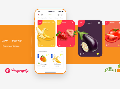 Ramlak fruit and vegetable store (ios - android - web) android app app ios mockups design ecommerce flat fruit app illustration ios ios app mobile store ui ux web website