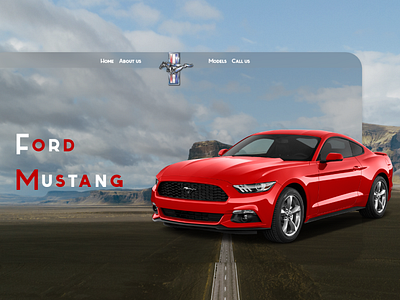 UIUX-Ford-Mustang design flat ui ux web website