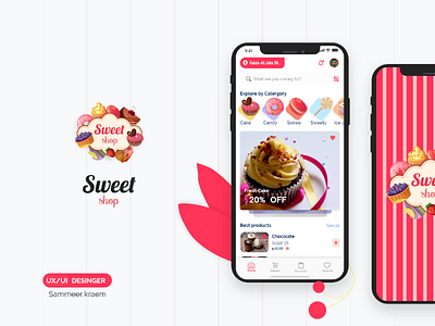 UX/UI Designer  E-commerce sweet app.