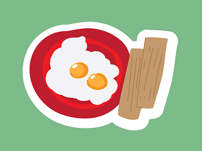 Egg & Toast! cafe egg illustrate toast