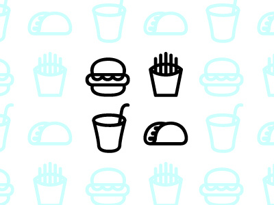 fastfood icons WIP