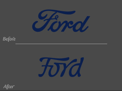 Ford Logo Restyling Exercise