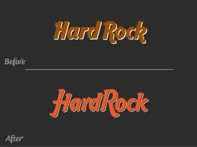 HardRock Logo Restyling brand brand and identity branding custom type design lettering logo typography vector logo