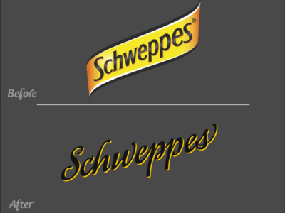 Schweppes Logo Restyling brand brand and identity branding custom type lettering logo typography vector logo