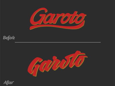 Garoto Logo Restyling brand brand and identity branding custom type design lettering logo typography vector logo