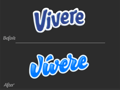 Vivere Logo Restyling brand brand and identity branding custom type design lettering logo typography vector logo